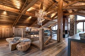 chalet bois interieur